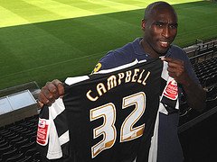 Sol Campbell signing for Notts County
