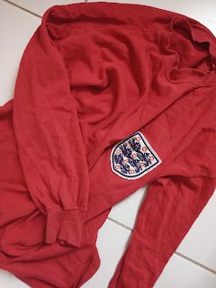 Discarded 1966 England football shirt